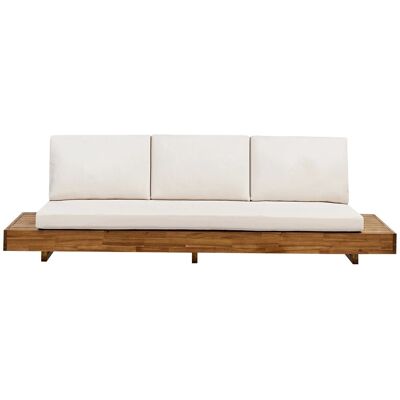 Beliani 3-Sitzer (230 cm breit) zertifiziertes Premium-Outdoor-Sofa MARETTIMO aus Akazienholz, mit allen Kissen inklusive, großes Sofa für Garten und Balkon, Sofa aus natürlichem Akazienholz Beliani 3-Sitzer (230 cm breit) zertifiziertes Premium-Outdoor-Sofa MARETTIMO aus Akazienholz, mit allen Kissen inklusive, großes Sofa für Garten und Balkon, Sofa aus natürlichem Akazienholz