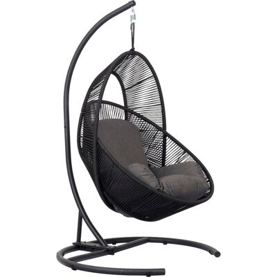 OUTFIT Bequemer Hängesessel aus Webstoff mit Sitzkissen OUTFIT Bequemer Hängesessel aus Webstoff mit Sitzkissen