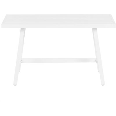 Beliani Moderner Aluminium Gartentisch - Skandinavischer Stil - 64x120cm Beliani Moderner Aluminium Gartentisch - Skandinavischer Stil - 64x120cm