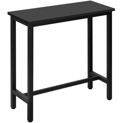 Woltu 1x Bar-Tisch, Bistro-Tisch, Steh-Tisch, Ess-Tisch, Metallrahmen, MDF-Tischplatte, schwarz, 100 x 100 x 40 cm Woltu 1x Bar-Tisch, Bistro-Tisch, Steh-Tisch, Ess-Tisch, Metallrahmen, MDF-Tischplatte, schwarz, 100 x 100 x 40 cm