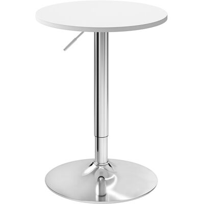 WOLTU Höhenverstellbarer Bartisch, 70-91 cm, Multifunktionaler Partytisch für Wohnzimmer, Küche, Balkon, Bistrotisch aus MDF Metall, Weiß, 52x52x91 cm WOLTU Höhenverstellbarer Bartisch, 70-91 cm, Multifunktionaler Partytisch für Wohnzimmer, Küche, Balkon, Bistrotisch aus MDF Metall, Weiß, 52x52x91 cm