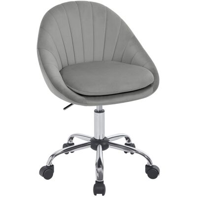 WOLTU Drehbarer Bürostuhl, Schreibtischstuhl mit breiter Rückenlehne, Metallfuß mit Rollen, Samt, für Büro, Arbeitszimmer und Wohnzimmer, Hellgrau, BS167hgr WOLTU Drehbarer Bürostuhl, Schreibtischstuhl mit breiter Rückenlehne, Metallfuß mit Rollen, Samt, für Büro, Arbeitszimmer und Wohnzimmer, Hellgrau, BS167hgr