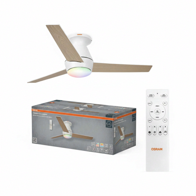 OSRAM Deckenventilator LED Plafond 38 W CCT RGB Fernbedienung Deckenventilator Nordes OSRAM Deckenventilator LED Plafond 38 W CCT RGB Fernbedienung Deckenventilator Nordes