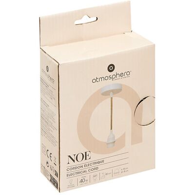 ATMOSPHERA Elektrisches Kabel für Noe Pendelleuchte Länge 80 cm beige ATMOSPHERA Elektrisches Kabel für Noe Pendelleuchte Länge 80 cm beige