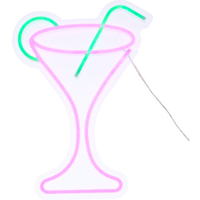 Atmosphera Cocktail LED-Wand-Neonleuchte Höhe 34,7 cm Atmosphera Cocktail LED-Wand-Neonleuchte Höhe 34,7 cm