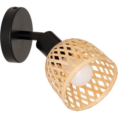 Atmosphera Lio Wandleuchte – Metall und Bambus, 10 cm Atmosphera Lio Wandleuchte – Metall und Bambus, 10 cm