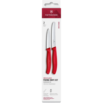 Victorinox Swiss Classic Messerset - Küchenmesser, Edelstahl, Rot Victorinox Swiss Classic Messerset - Küchenmesser, Edelstahl, Rot