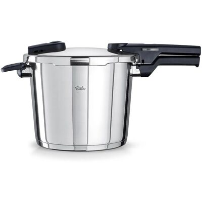 Fissler Vitaquick Schnellkochtopf – 6L – D 22cm – Schnellkochtopf aus Edelstahl – 2 Kochstufen – Induktion Fissler Vitaquick Schnellkochtopf – 6L – D 22cm – Schnellkochtopf aus Edelstahl – 2 Kochstufen – Induktion
