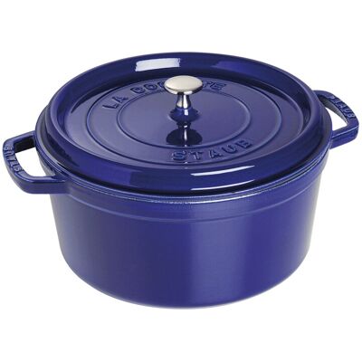 STAUB Bräter 28 cm rund dunkelblau STAUB Bräter 28 cm rund dunkelblau