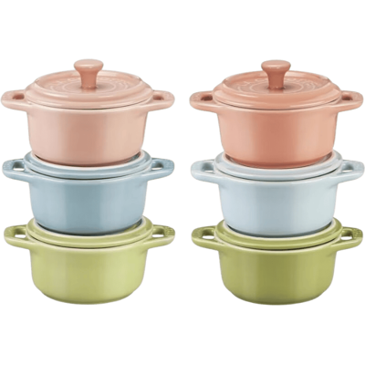 Staub Keramik-Set Macarons Mini Cocottes - Küchenzubehör Staub Keramik-Set Macarons Mini Cocottes - Küchenzubehör