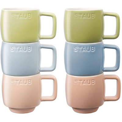 Staub Keramik 100ml Set mit 6 Tassen Staub Keramik 100ml Set mit 6 Tassen