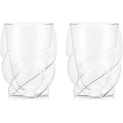 BODUM PAVINA PARIS doppelwandige Gläser 2er-Pack Transparent Weiß - 270ml Tassen - Spülmaschinengeeignete Thermotassen - Mundgeblasenes Borosilikatglas BODUM PAVINA PARIS doppelwandige Gläser 2er-Pack Transparent Weiß - 270ml Tassen - Spülmaschinengeeignete Thermotassen - Mundgeblasenes Borosilikatglas
