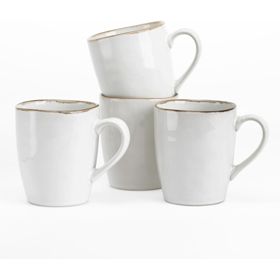 Richmount Aurora Kaffeebecher-Set, 4-teilig, 14 oz (ca. 413 ml), Perlweiß Richmount Aurora Kaffeebecher-Set, 4-teilig, 14 oz (ca. 413 ml), Perlweiß