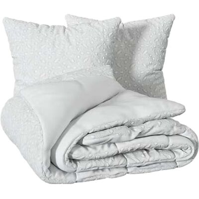 Atmosphera Swan 3-teiliges Bettwäsche-Set - Jacquard Weiß Atmosphera Swan 3-teiliges Bettwäsche-Set - Jacquard Weiß