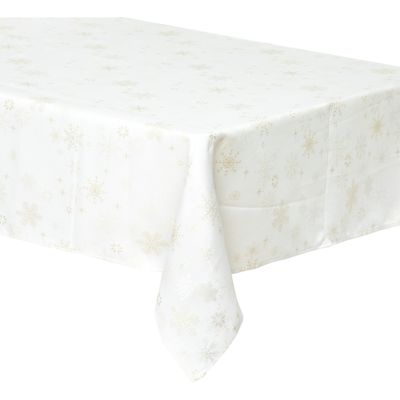 ATMOSPHERA Schneeflocken-Tischdecke 140 x 240 cm gold ATMOSPHERA Schneeflocken-Tischdecke 140 x 240 cm gold
