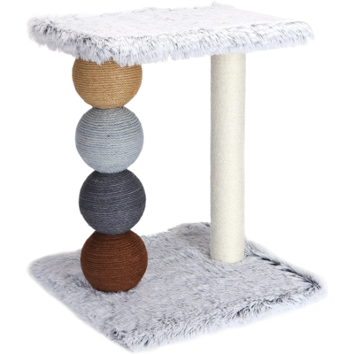Nobleza Vierfarbiger Katzenbaum mit Perlen und quadratischer Plattform Nobleza Vierfarbiger Katzenbaum mit Perlen und quadratischer Plattform