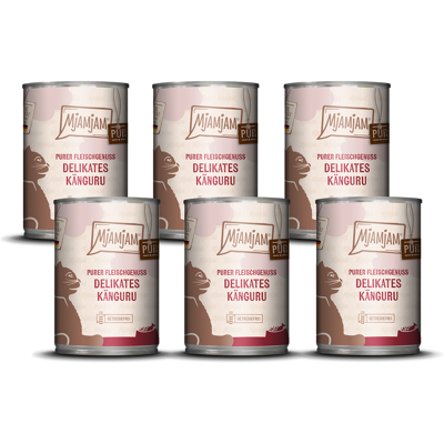 MjAMjAM - reines Fleischvergnügen - köstlicher Känguru - Premium Nassfutter für Katzen MjAMjAM - reines Fleischvergnügen - köstlicher Känguru - Premium Nassfutter für Katzen