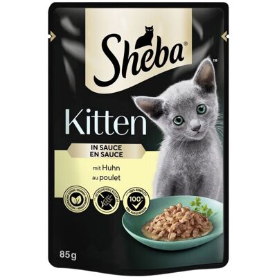 SHEBA Kitten - Hähnchen in Sauce - Nassfutter für Kätzchen SHEBA Kitten - Hähnchen in Sauce - Nassfutter für Kätzchen