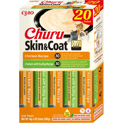 INABA Churu Katzenleckerli 20x14g Huhn - Katzenleckerli INABA Churu Katzenleckerli 20x14g Huhn - Katzenleckerli