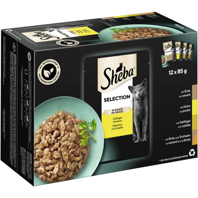 Sheba Katzenfutter - Auswahl in Sauce & Gelee - Für Erwachsene Sheba Katzenfutter - Auswahl in Sauce & Gelee - Für Erwachsene