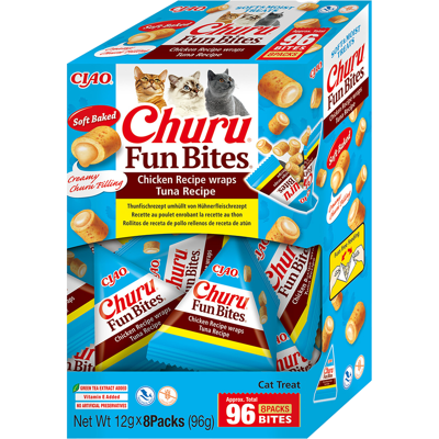 INABA CIAO Ninguno CHURU Fun Bites - Katzensnack - 8 x 12g INABA CIAO Ninguno CHURU Fun Bites - Katzensnack - 8 x 12g