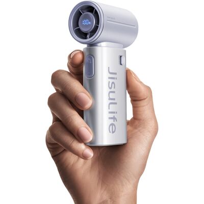 JISULIFE Tragbarer Gebläseventilator 9S Turbo – Ausgestattet mit einer robusten 5000 mAh Power-Cell für eine beeindruckende Laufzeit von 22 Stunden, mit 5 variablen Geschwindigkeitsstufen, einem platzsparenden Mini-Formfaktor, ideal für unterwegs, ob auf JISULIFE Tragbarer Gebläseventilator 9S Turbo – Ausgestattet mit einer robusten 5000 mAh Power-Cell für eine beeindruckende Laufzeit von 22 Stunden, mit 5 variablen Geschwindigkeitsstufen, einem platzsparenden Mini-Formfaktor, ideal für unterwegs, ob auf