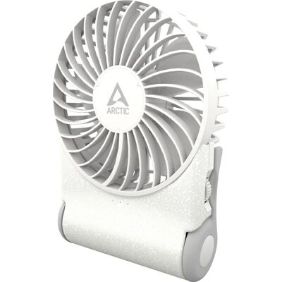 ARCTIC Summair 2 Go Wiederaufladbarer Handventilator mit Ständer, Stufenlos einstellbar, 4-77 Stunden Laufzeit, USB-C-Anschluss (inklusive USB-A-Kabel) - Weiß ARCTIC Summair 2 Go Wiederaufladbarer Handventilator mit Ständer, Stufenlos einstellbar, 4-77 Stunden Laufzeit, USB-C-Anschluss (inklusive USB-A-Kabel) - Weiß