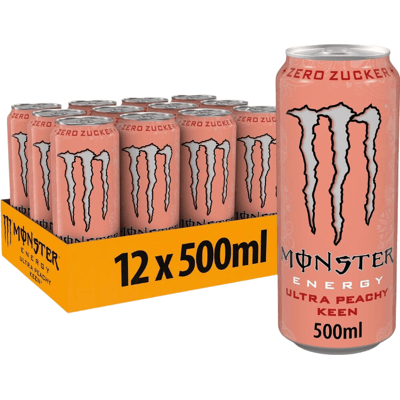 MONSTER ENERGY Ultra Peachy Zero 12x0,5 l MONSTER ENERGY Ultra Peachy Zero 12x0,5 l