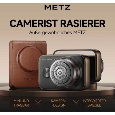 Metz Rasierapparat Red Ring SLR Luxusedition, Legierungskörper, reisetauglich, vollständig wasserdicht, perfektes Valentinstagsgeschenk für den Freund Metz Rasierapparat Red Ring SLR Luxusedition, Legierungskörper, reisetauglich, vollständig wasserdicht, perfektes Valentinstagsgeschenk für den Freund