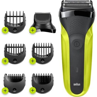 BRAUN Series 3 300BT Folienrasierer - 1 Stück - 3-in-1-Trimmer - Nass- und Trockenanwendung - kabelloser Betrieb BRAUN Series 3 300BT Folienrasierer - 1 Stück - 3-in-1-Trimmer - Nass- und Trockenanwendung - kabelloser Betrieb