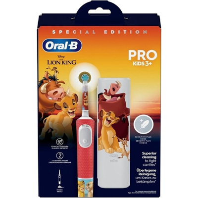 ORAL-B Vitality PRO Kids König der Löwen - Elektrische Zahnbürste - 2-Minuten-Timer Spaßdesign ORAL-B Vitality PRO Kids König der Löwen - Elektrische Zahnbürste - 2-Minuten-Timer Spaßdesign