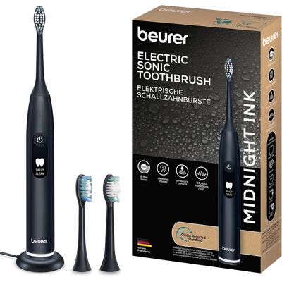 Beurer SC 50 Schallzahnbürste, elektrische Zahnbürste mit 5 Putzmodi & Andrucksensor, 80.000 Schwingungen, Display mit Putzdauer-Anzeige, inkl. 2 Aufsteckbürsten (Midnight Ink) Beurer SC 50 Schallzahnbürste, elektrische Zahnbürste mit 5 Putzmodi & Andrucksensor, 80.000 Schwingungen, Display mit Putzdauer-Anzeige, inkl. 2 Aufsteckbürsten (Midnight Ink)