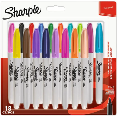 Permanent-Marker FINE, 18er Blisterkarte Sharpie Permanent-Marker FINE, 18er Blisterkarte Sharpie