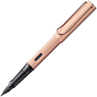 Lamy 076 Füller, Lx-Serie, Roségold beschichtet, feine Feder (F), T10 blaue Tinte Lamy 076 Füller, Lx-Serie, Roségold beschichtet, feine Feder (F), T10 blaue Tinte