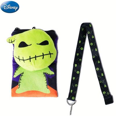 1 Stk. Disney The Nightmare Before Christmas Oogie Boogie Plüsch-Kartenhalter mit Lanyard, offiziell lizenziert, Skellington Halloween Town Cosplay-Accessoire, Filme Anime-Peripherie, Totenkopf-Muster, Halloween-Themen-Plüsch-Accessoire, Geschenk für Hand 1 Stk. Disney The Nightmare Before Christmas Oogie Boogie Plüsch-Kartenhalter mit Lanyard, offiziell lizenziert, Skellington Halloween Town Cosplay-Accessoire, Filme Anime-Peripherie, Totenkopf-Muster, Halloween-Themen-Plüsch-Accessoire, Geschenk für Hand