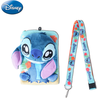 Disney 1 Stück Stitch-Plüsch-Kartenhalter mit Umhängeband, offiziell lizenziert, niedliche weiche Plüsch-Ausweishülle mit thematischem Umhängeband, Film- und Anime-Fanartikel, Accessoire im Stitch-Design, Geschenk fürs Handy Disney 1 Stück Stitch-Plüsch-Kartenhalter mit Umhängeband, offiziell lizenziert, niedliche weiche Plüsch-Ausweishülle mit thematischem Umhängeband, Film- und Anime-Fanartikel, Accessoire im Stitch-Design, Geschenk fürs Handy