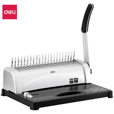 Deli Dokumentenbindegerät - Ideal für Berichte, Präsentationen und Abschlussarbeiten in Büro und Druckereien, 1er-Pack Deli Dokumentenbindegerät - Ideal für Berichte, Präsentationen und Abschlussarbeiten in Büro und Druckereien, 1er-Pack