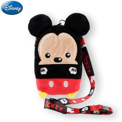 Disney 1 Stück Micky-Maus-Plüsch-Täschchen mit Umhängeband, offiziell lizenziert, niedlicher Zeichentrick-, Film- und Anime-Fanartikel, weiche Plüsch-Aufbewahrungstasche zum Umhängen, Accessoire, Geschenk fürs Handy Disney 1 Stück Micky-Maus-Plüsch-Täschchen mit Umhängeband, offiziell lizenziert, niedlicher Zeichentrick-, Film- und Anime-Fanartikel, weiche Plüsch-Aufbewahrungstasche zum Umhängen, Accessoire, Geschenk fürs Handy