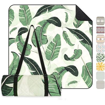 Sekey Picknickdecke wasserdicht 200x200 cm, Stranddecke sandfrei Gepolstert, dreischichtige Struktur, wasserdichte PEVA-Beschichtung, Tragegurte, geeignet für Picknick, Camping, Strand Sekey Picknickdecke wasserdicht 200x200 cm, Stranddecke sandfrei Gepolstert, dreischichtige Struktur, wasserdichte PEVA-Beschichtung, Tragegurte, geeignet für Picknick, Camping, Strand