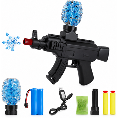 AK-47 wiederaufladbare elektrische Spielzeugpistole 3-farbiges gemischtes Paket mit Lithium-Batterie, Ladekabel und Zubehör AK-47 wiederaufladbare elektrische Spielzeugpistole 3-farbiges gemischtes Paket mit Lithium-Batterie, Ladekabel und Zubehör