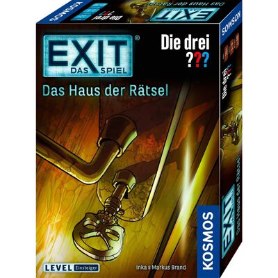 KOSMOS 694043 EXIT - Das Spiel - Das Haus der Rätsel - Die DREI???, Level: Einsteiger, Escape Room Spiel, Die DREI Fragezeichen, EXIT-Spiel für 1-4 Spieler ab 10 Jahren KOSMOS 694043 EXIT - Das Spiel - Das Haus der Rätsel - Die DREI???, Level: Einsteiger, Escape Room Spiel, Die DREI Fragezeichen, EXIT-Spiel für 1-4 Spieler ab 10 Jahren