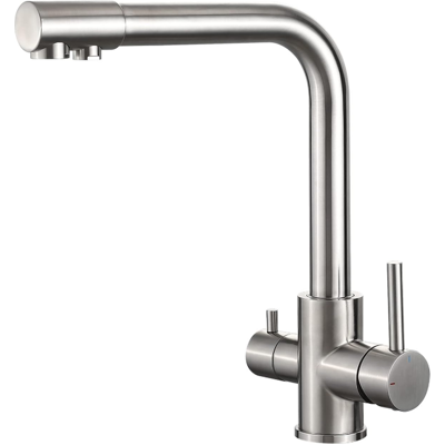IBERGRIF M22109A Küchenarmatur - 3-Wege Wasserfilter, Drehbar, Doppelgriffe IBERGRIF M22109A Küchenarmatur - 3-Wege Wasserfilter, Drehbar, Doppelgriffe