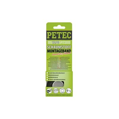 Petec Montageband doppelseitiges Schaumstoff-Klebeband SB-Karte 2m x 12mm 87122 Petec Montageband doppelseitiges Schaumstoff-Klebeband SB-Karte 2m x 12mm 87122