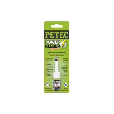 Petec Sekundenkleber Power Kleber blitzschnell Sekundenklebstoff 10g 93410 Petec Sekundenkleber Power Kleber blitzschnell Sekundenklebstoff 10g 93410