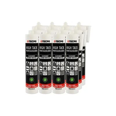 TECPO Montagekleber HIGH TACK Baukleber, 12x 455g Kleber +... TECPO Montagekleber HIGH TACK Baukleber, 12x 455g Kleber +...