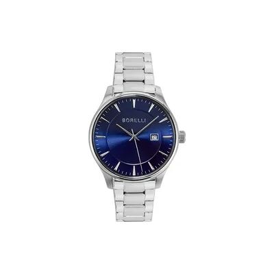Borelli Herrenuhr Bergen BR.8009M/02M Quarz, Uhr ohne Stein Borelli Herrenuhr Bergen BR.8009M/02M Quarz, Uhr ohne Stein