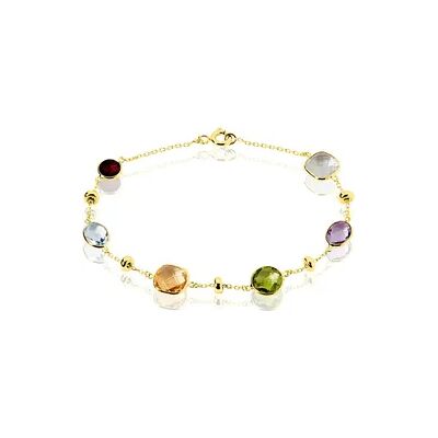 OROVIVO AGA Damen Armband Gold 375 (9 Karat) Amethyst Violett 9,46 ct, Armband mit Stein OROVIVO AGA Damen Armband Gold 375 (9 Karat) Amethyst Violett 9,46 ct, Armband mit Stein