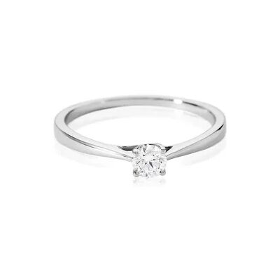 OROVIVO VICTORIA Damen Ring Weißgold 585 (14 Karat) Diamant Weiß 0,26 ct, Ring mit Stein OROVIVO VICTORIA Damen Ring Weißgold 585 (14 Karat) Diamant Weiß 0,26 ct, Ring mit Stein