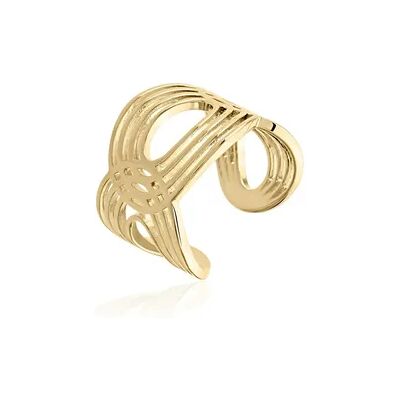 OROVIVO ISKRENA Damen Ring Vergoldet, Ring ohne Stein OROVIVO ISKRENA Damen Ring Vergoldet, Ring ohne Stein
