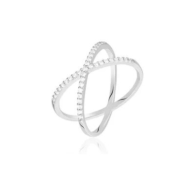 OROVIVO TINY TREASURES Damen Ring Silber 925 Zirkonia Weiß 0,66 ct, Ring mit Stein OROVIVO TINY TREASURES Damen Ring Silber 925 Zirkonia Weiß 0,66 ct, Ring mit Stein